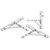 Prime-Line Concealed Casement Hinges, 10 in., Steel, E-Gard Corrosion Resistant EP 23088